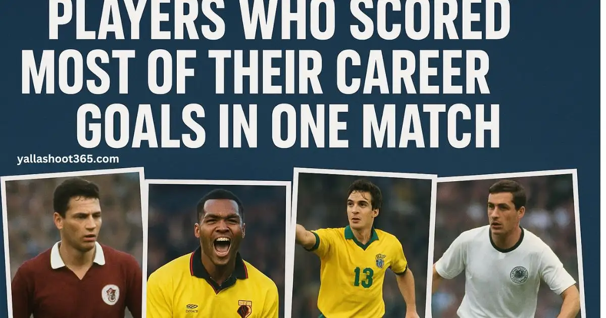 Which Footballers Have Scored Most of Their Career Goals in a Single Match